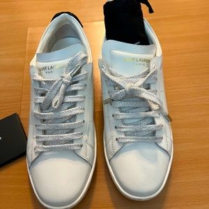 Saint Laurent lip sneakers size 37.5 USA size 7.